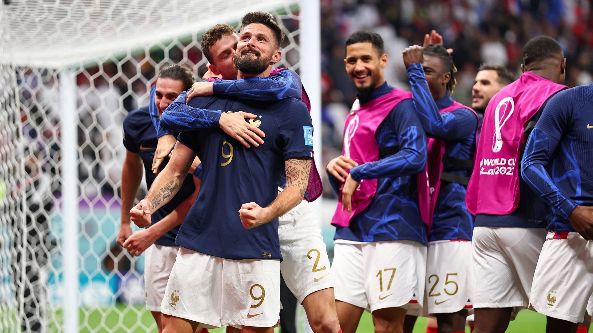 फ्रेंच टीम सातवीं बार विश्व कप की सेमिफाइनलिस्ट बनी है।