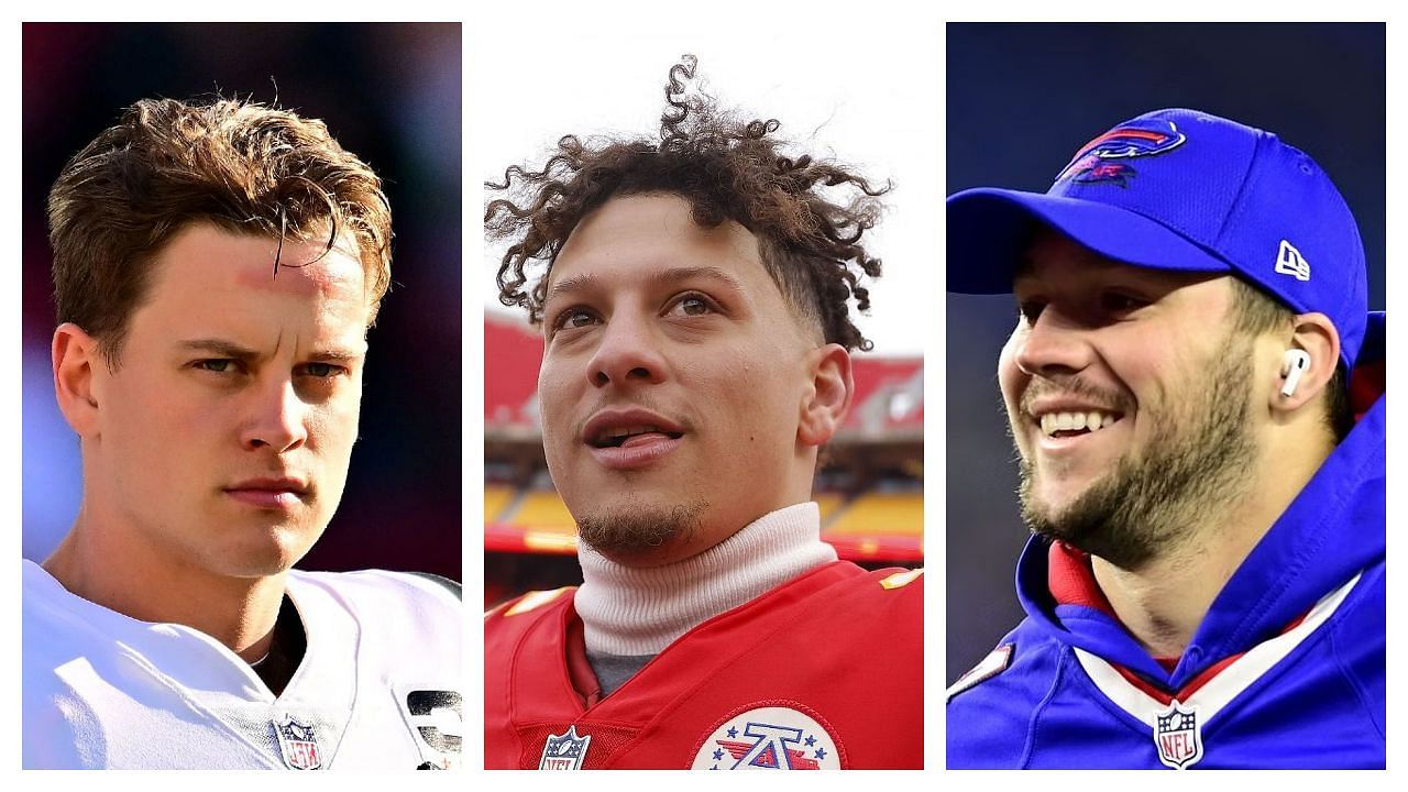 Joe Burrow, Patrick Mahomes and Josh Allen