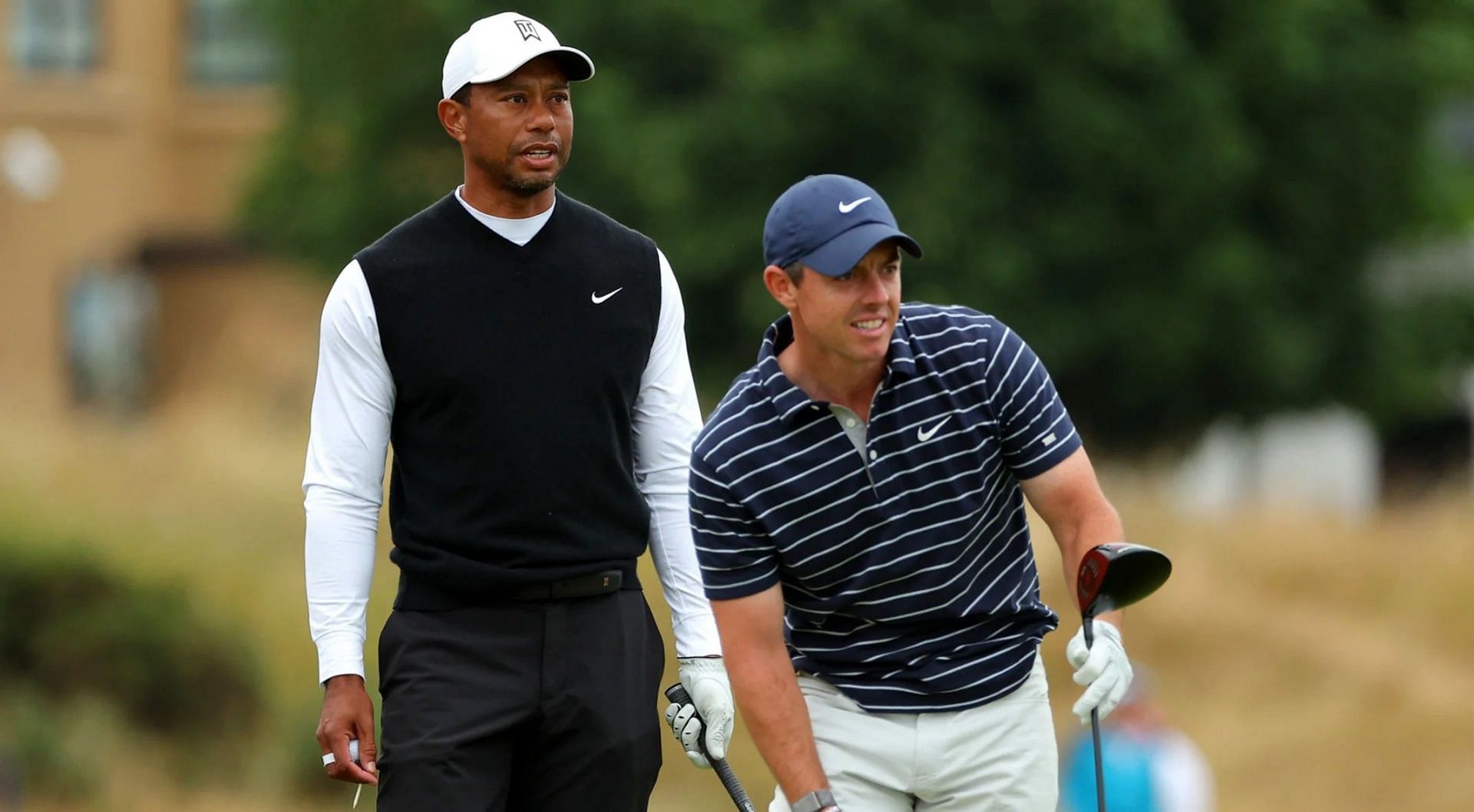 Tiger Woods and Rory McIlroy (Image via Getty)
