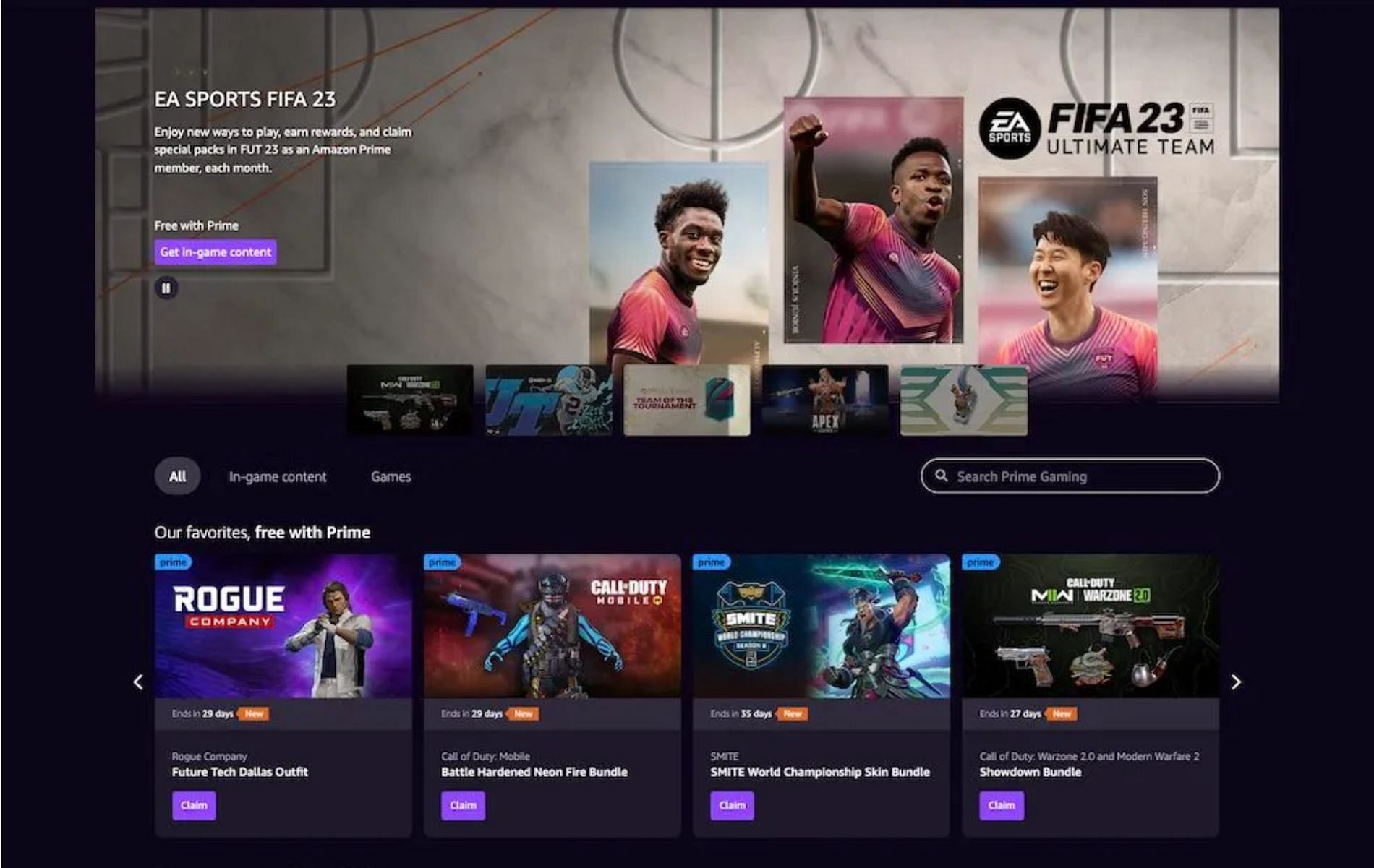 Prime Gaming now available in India, offering in-game rewards for  Call of Duty, FIFA 23, Apex Legends, and more