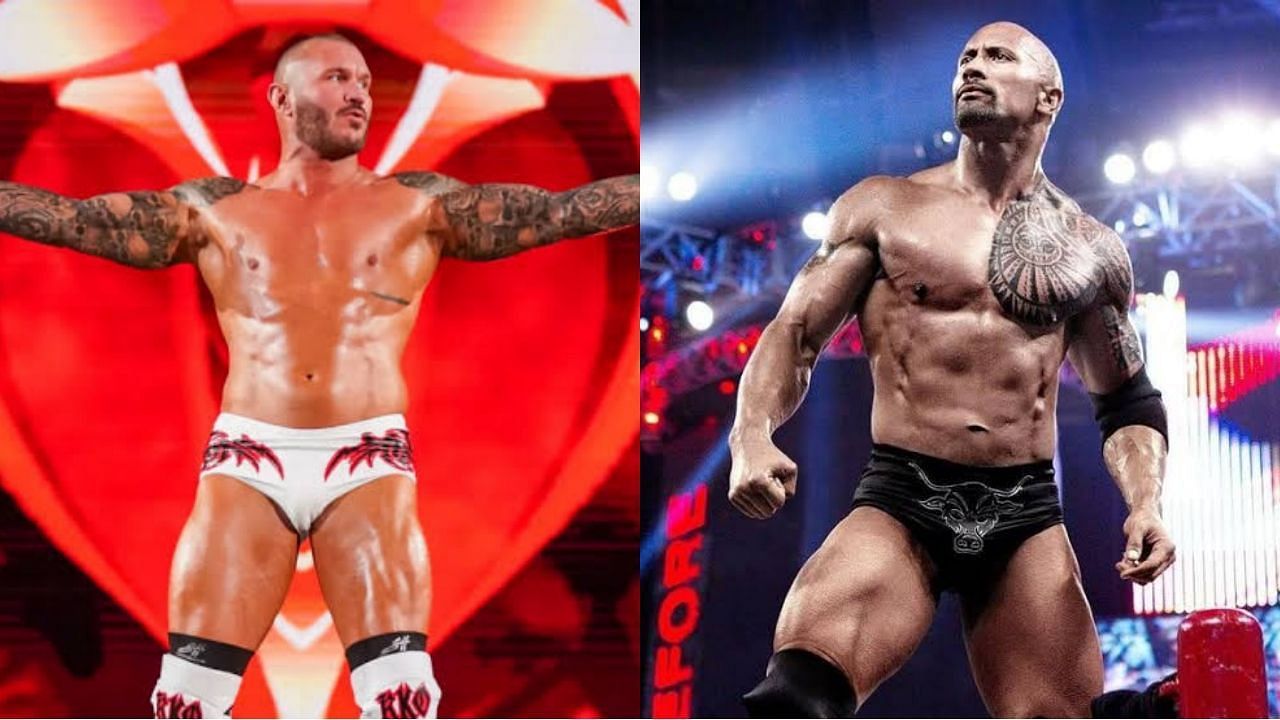 WWE सुपरस्टार्स रैंडी ऑर्टन और द रॉक 