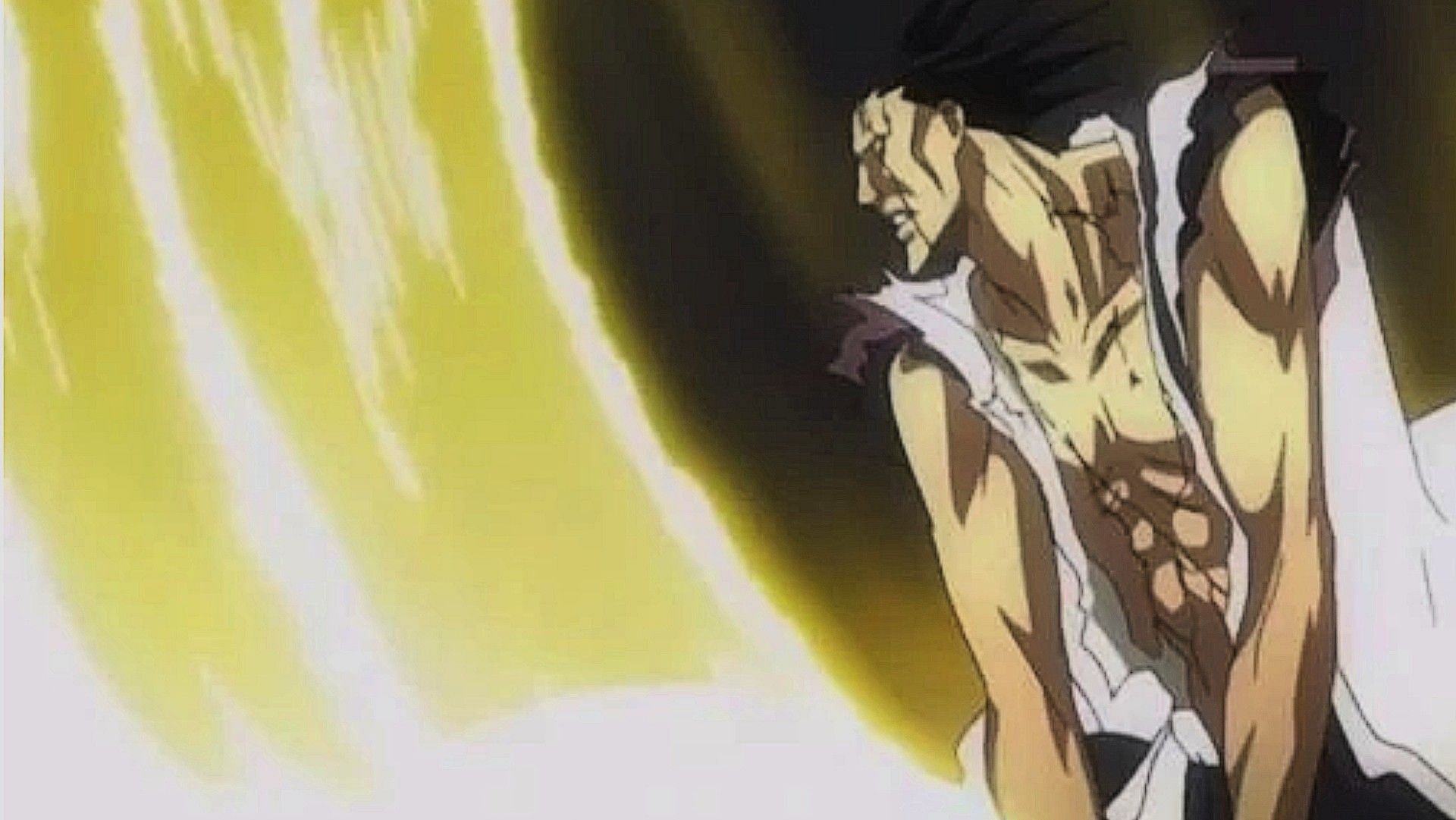 Zaraki performing Ryōdan, as seen in Bleach (Image via Studio Pierrot)