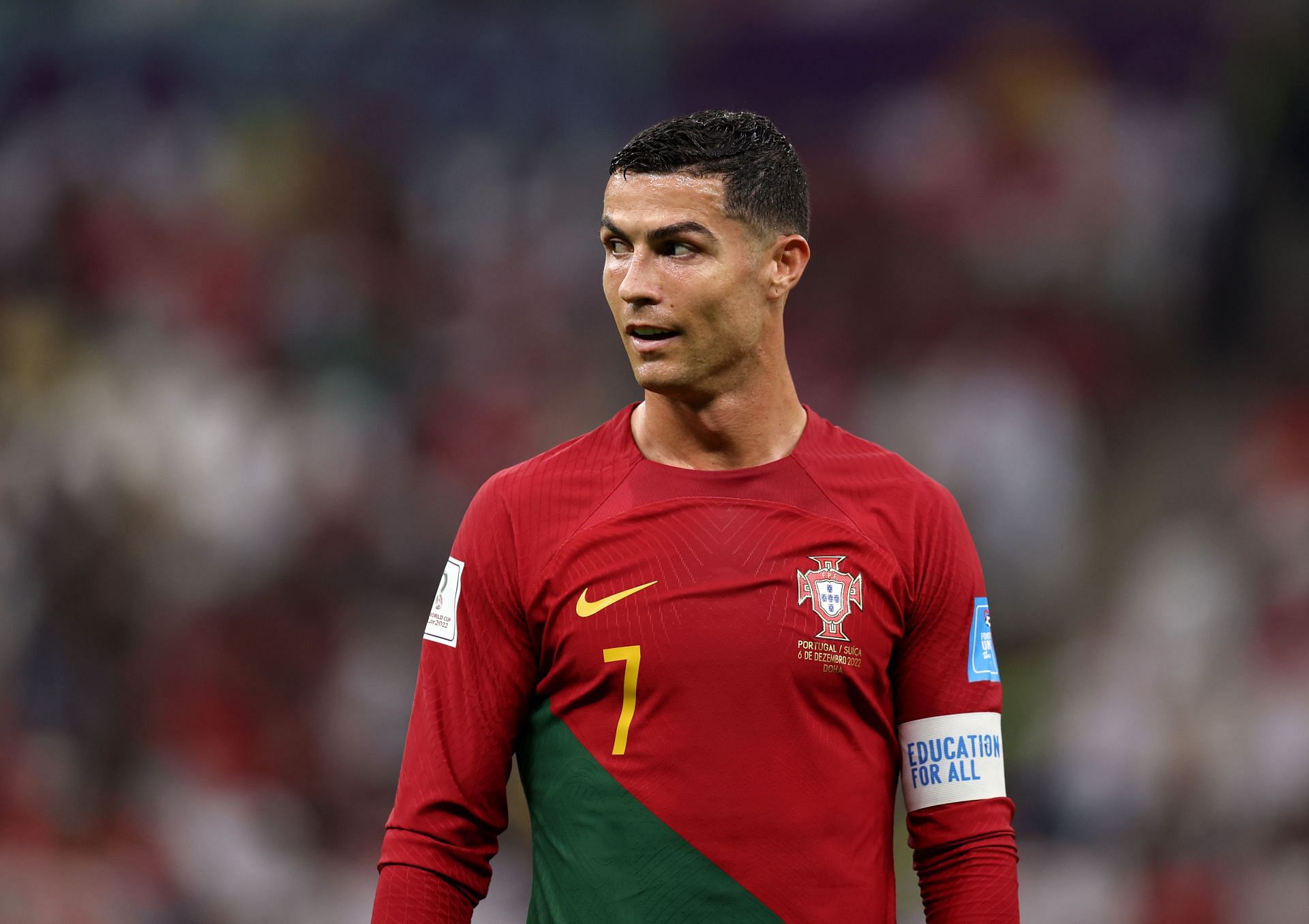 Georgina Rodriguez wears Portugal shirt at the World Cup quarter