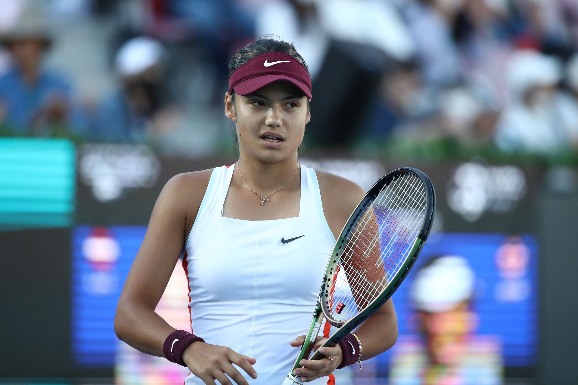 Emma Raducanu in action at the 2022 Korea Open.