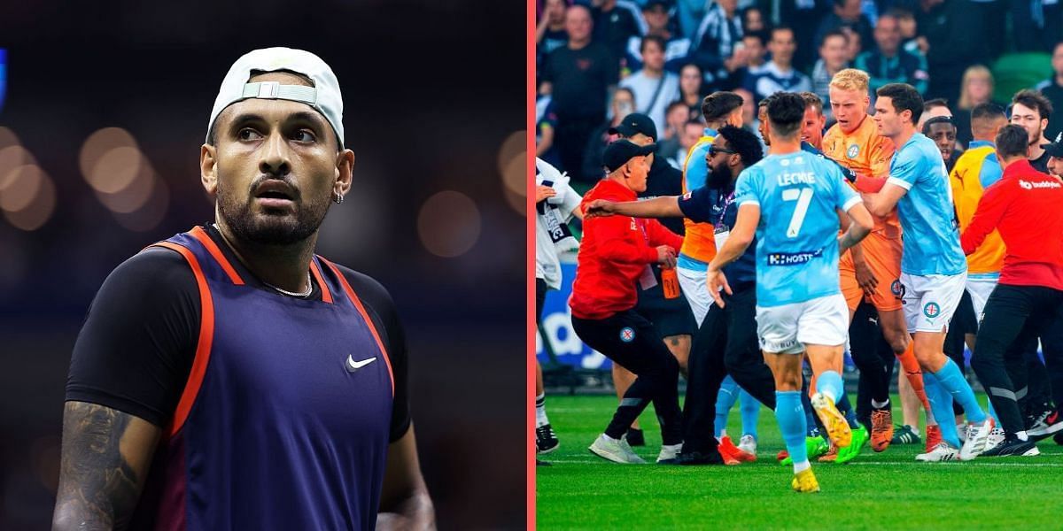 Nick Kyrgios slammed Melbourne Victory fans for their behavior in an A-League match against Melbourne City