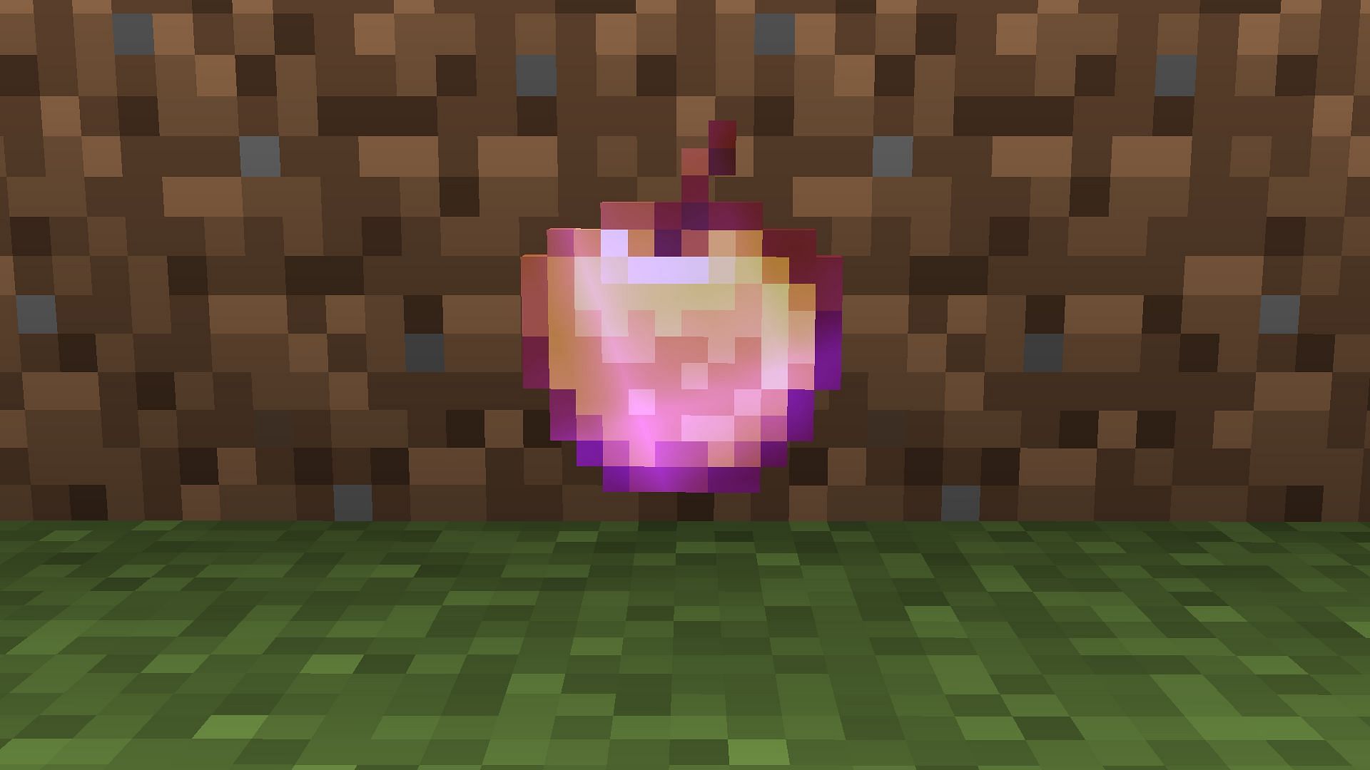 Enchanted Golden Apples are the rarest food items in Minecraft (Image via Mojang)