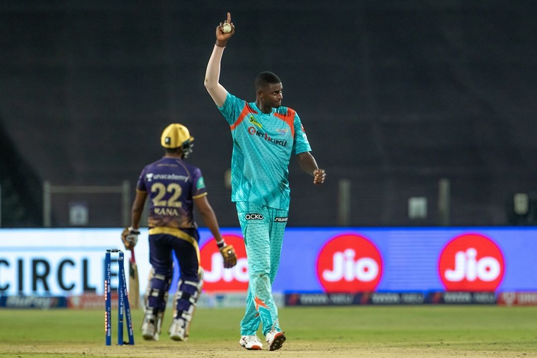 Jason Holder in action for Lucknow Super Giants. Pic: BCCI