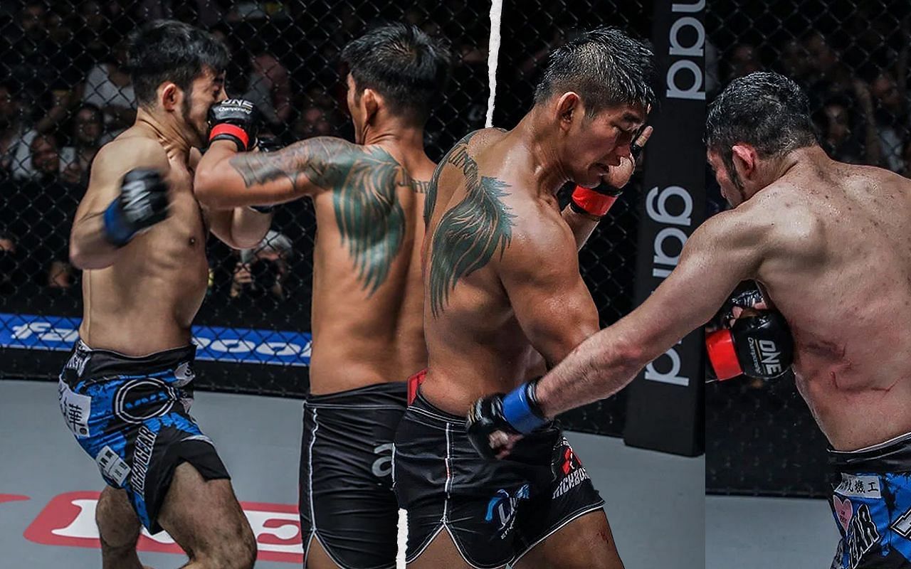 [Photo Credit: ONE championship] Aung La N Sang, Ken Hasegawa