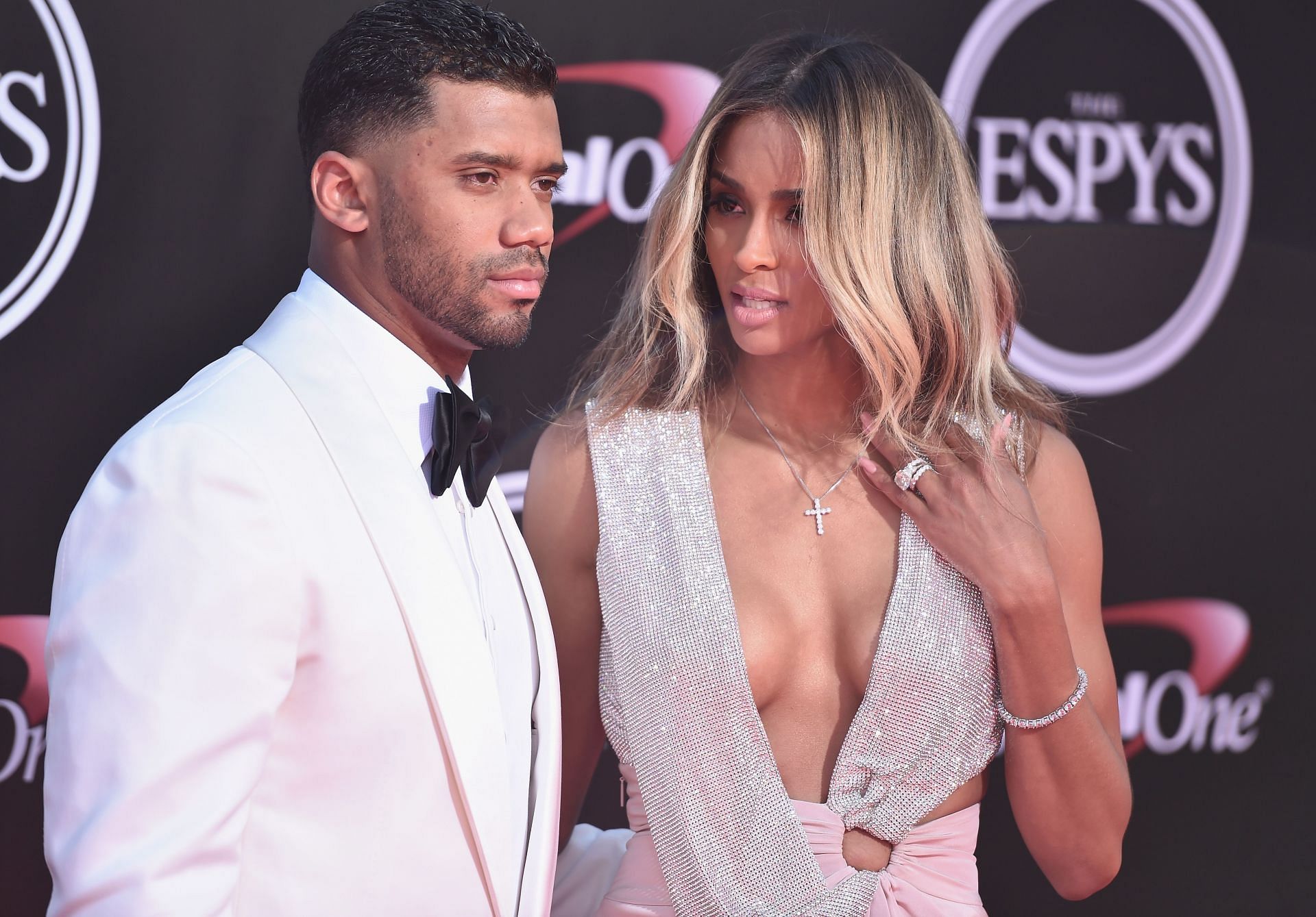 Russell Wilson and Ciara at the The 2016 ESPYS
