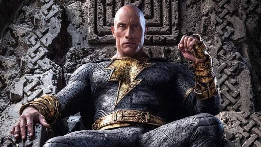 Black Adam on the throne (Image via DC)