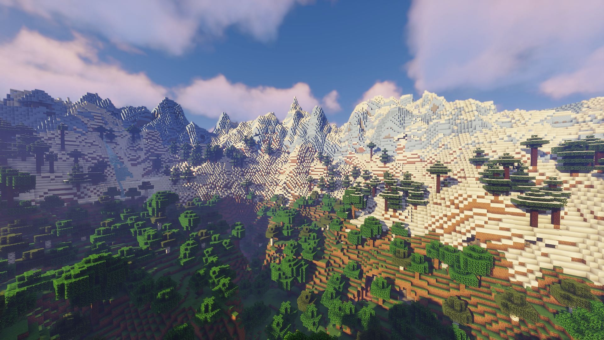 This picture is taken with Sildur&#039;s shaders activated on Minecraft 1.19.3 (Image via Mojang)