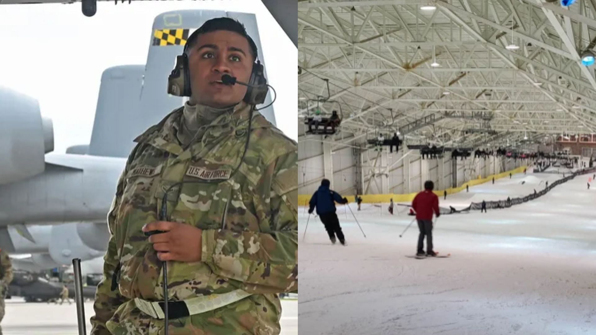 Maryland Air National Guard Peter Mathews dies in a snowboarding accident at American Dream Mall (Image via Air National Guard/175th Wing Photo, Dennis Symons/midjerseynews)