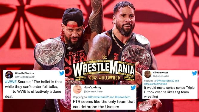 "The only team that can dethrone the Usos" - Wrestling world convinced Triple H will book popular AEW tag team for blockbuster WrestleMania match