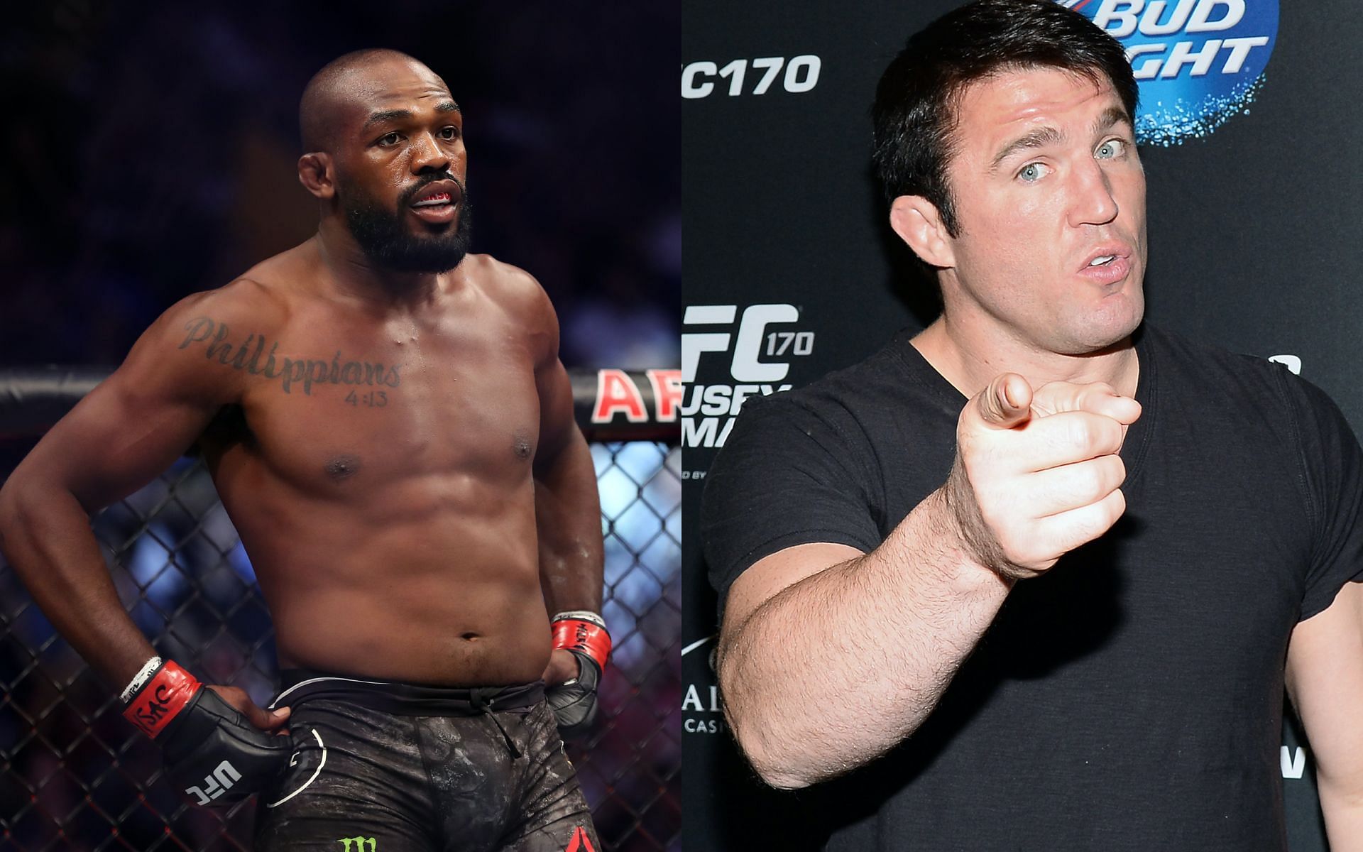 Jon Jones (left) and Chael Sonnen (right) [Image courtesy: Getty Images ]