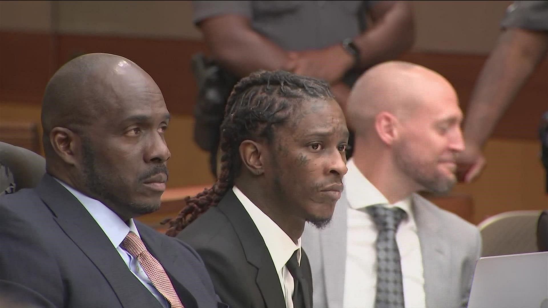 Young Thug appears in court just a day after Gunna