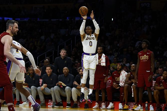 Watch: Russell Westbrook hits ridiculous half-court buzzer-beater to keep his resurgence going as LA Lakers power past Portland Trail Blazers