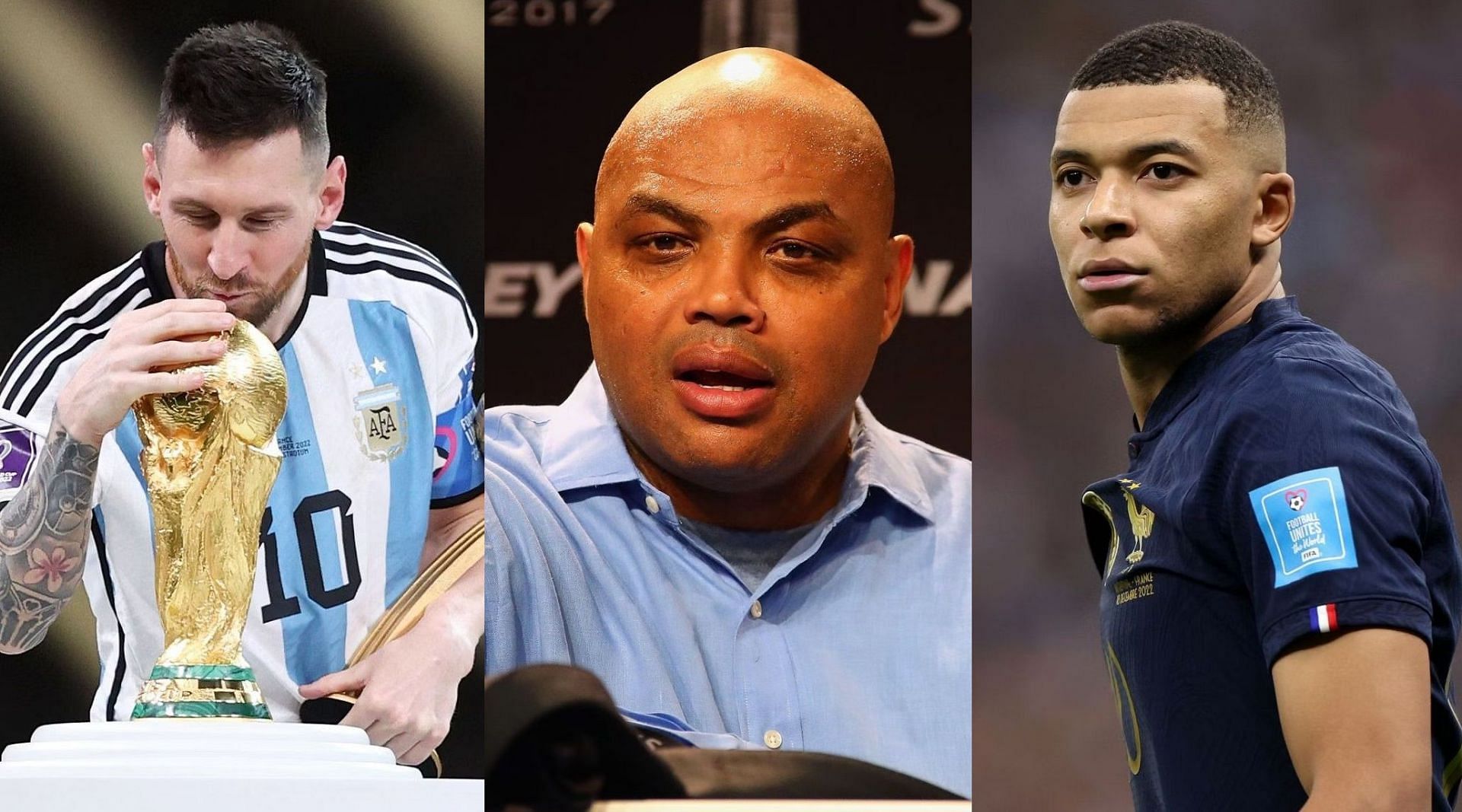 Lionel Messi, Charles Barkley and Kylian Mbappe