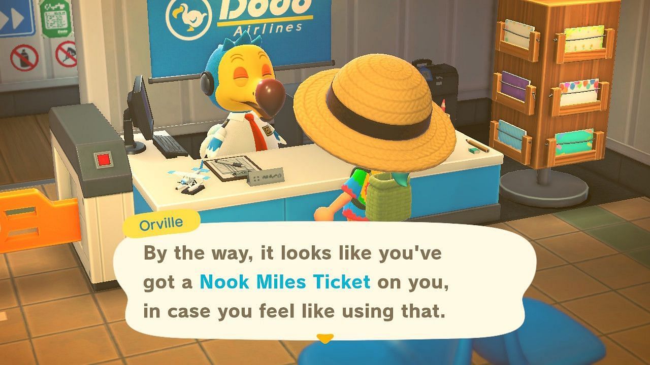 You need a Nook Miles ticket to go to Mystery Islands (Image via Nintendo)