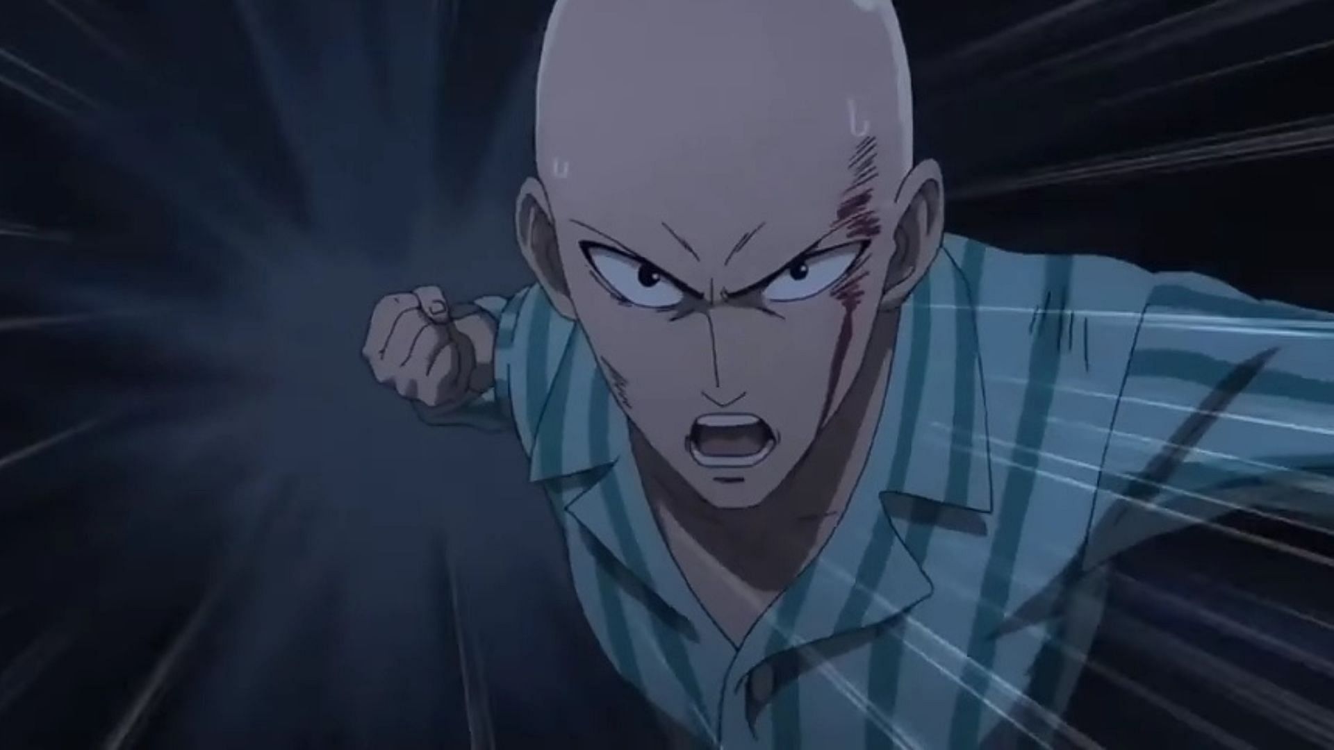 Saitama, as seen in the anime (Image via Madhouse)