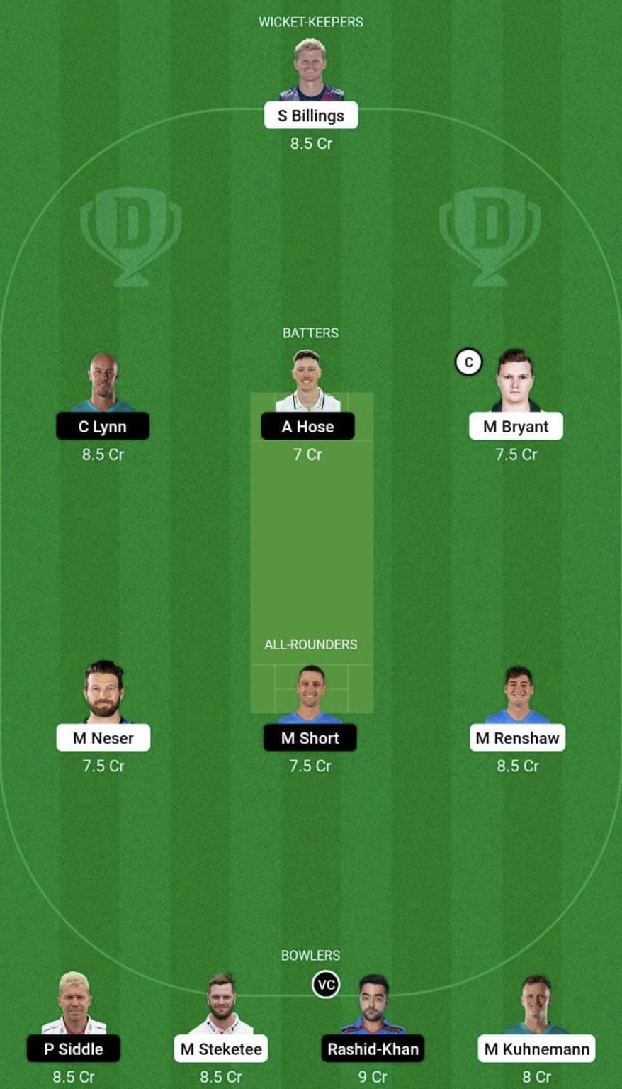 HEA vs STR Dream11 Prediction Team, Grand League