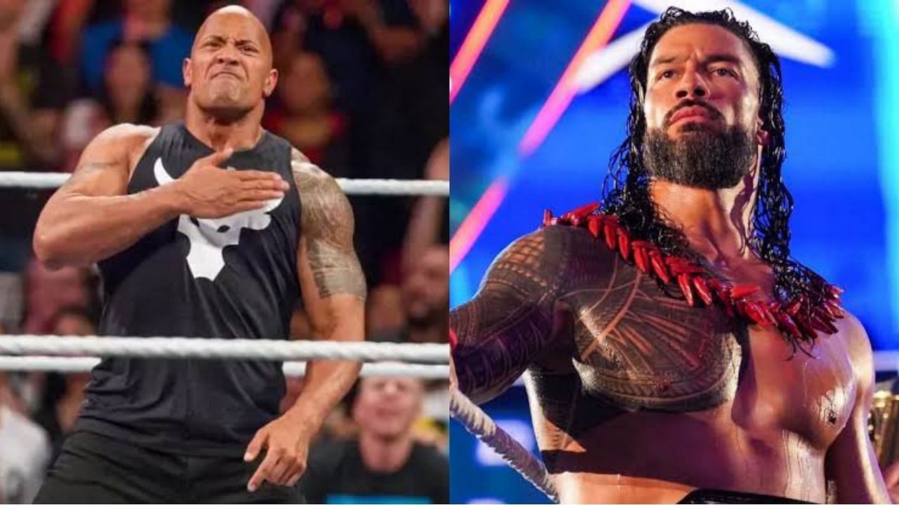 WWE सुपरस्टार्स द रॉक और रोमन रेंस 