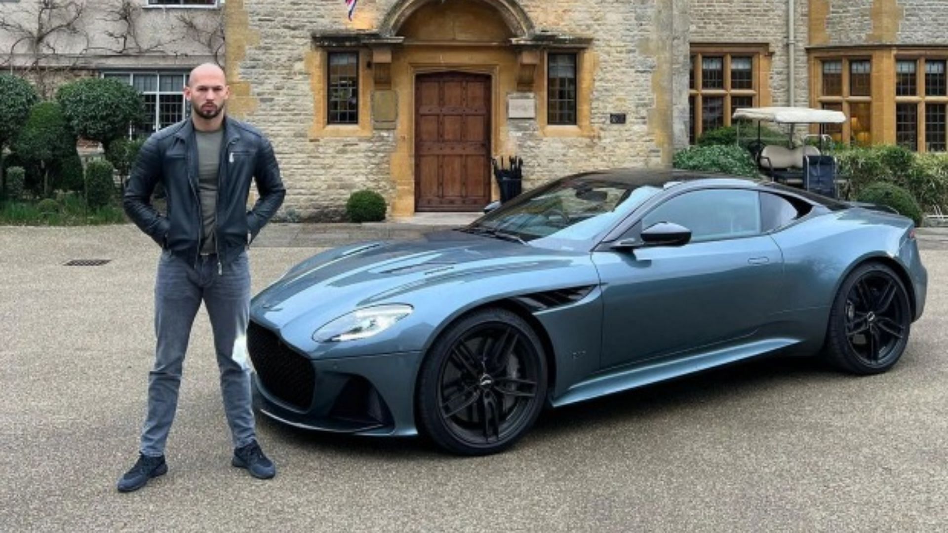 Tate&#039;s Aston Martin DBS Superleggera (Image via Instagram)