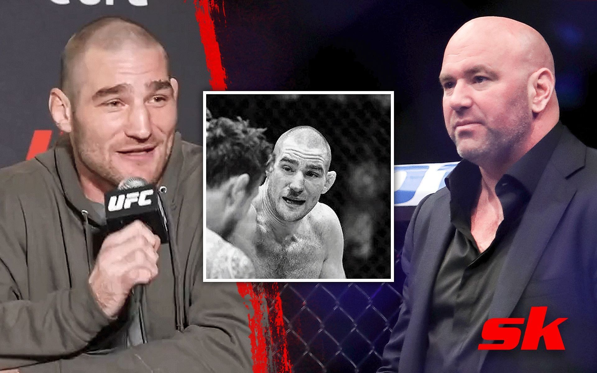  Sean Strickland on why Dana White has no reason to &quot;give a f***&quot; about fighters [Images via: @MMAJunkie on Twitter, @strickland_mma_ on Instagram]