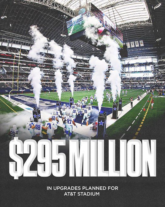 Cowboys planning nearly $300 million renovation for AT&T Stadium