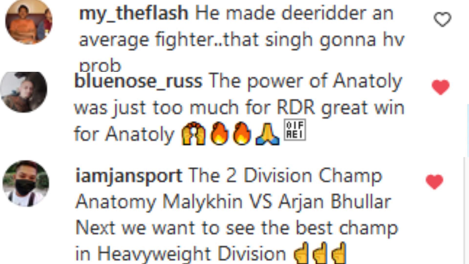 [Photo Credit: @ONEChampionship] Instagram Comments