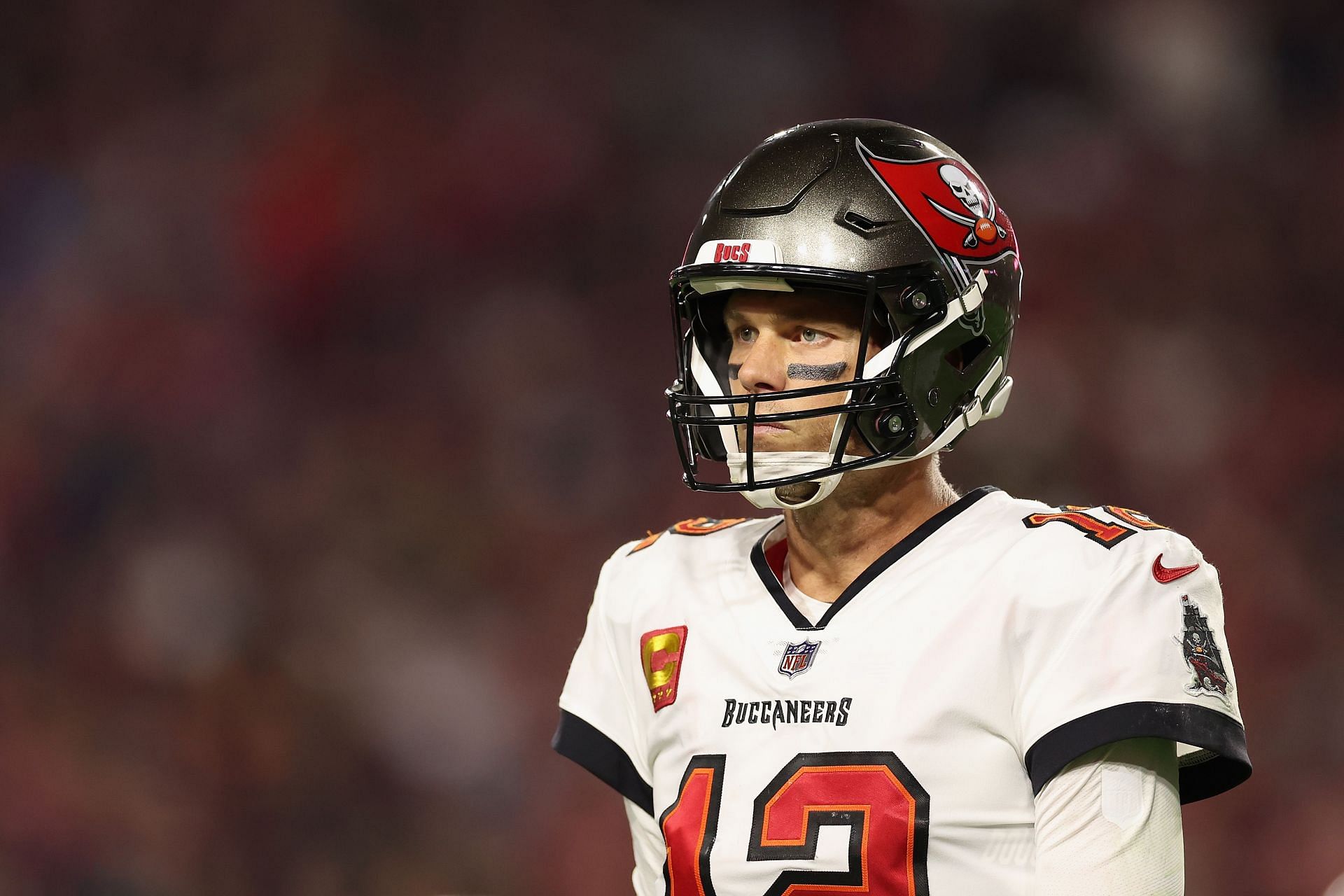 Tom Brady at the Tampa Bay Buccaneers v Arizona Cardinals game