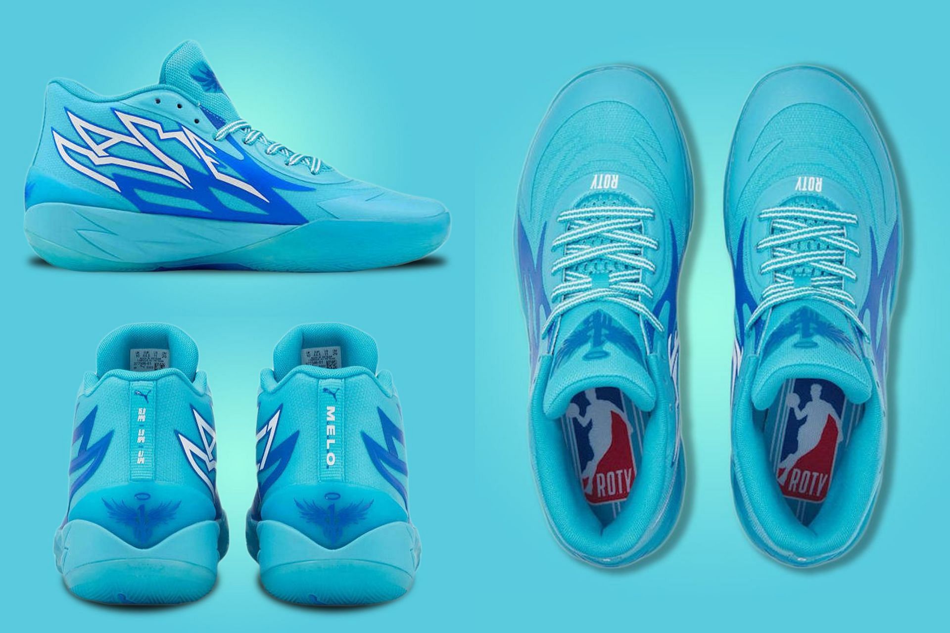 Here&#039;s a detailed look at the upcoming LaMelo Ball x PUMA MB.02 ROTY shoes (Image via Sportskeeda)
