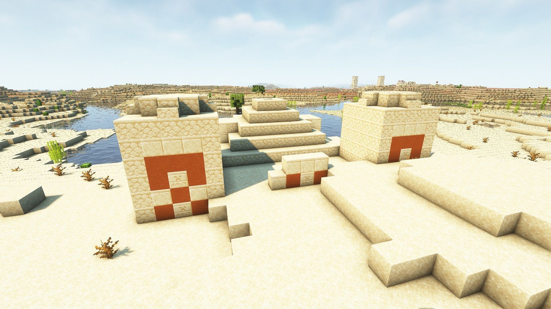 A desert pyramid in Minecraft (Image via Mojang)