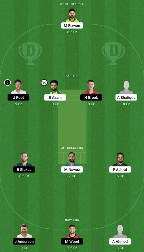 PAK vs ENG Dream11 Prediction Team, Head To Head League