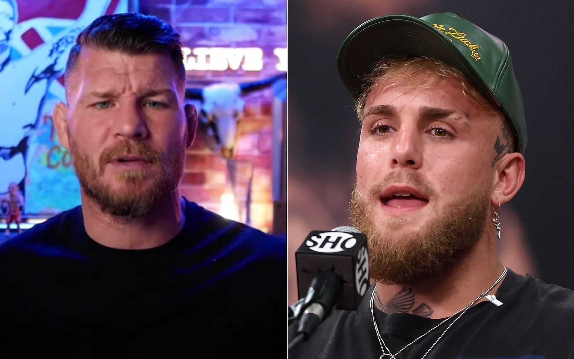 (L) Michael Bisping {Photo credit: Michael Bisping - YouTube}, and Jake Paul (R)