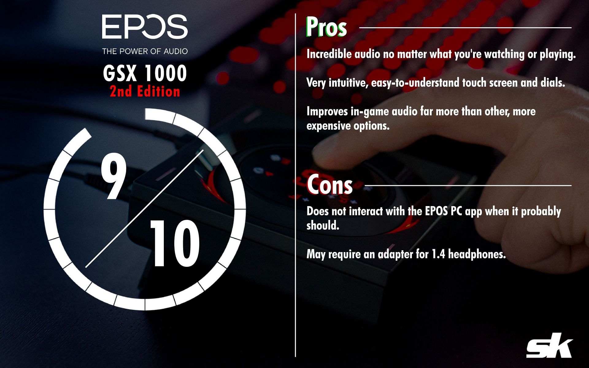 If you need a solid external soundcard for gaming, the EPOS GSX 1000 2nd Edition is for you (Image via Sportskeeda)