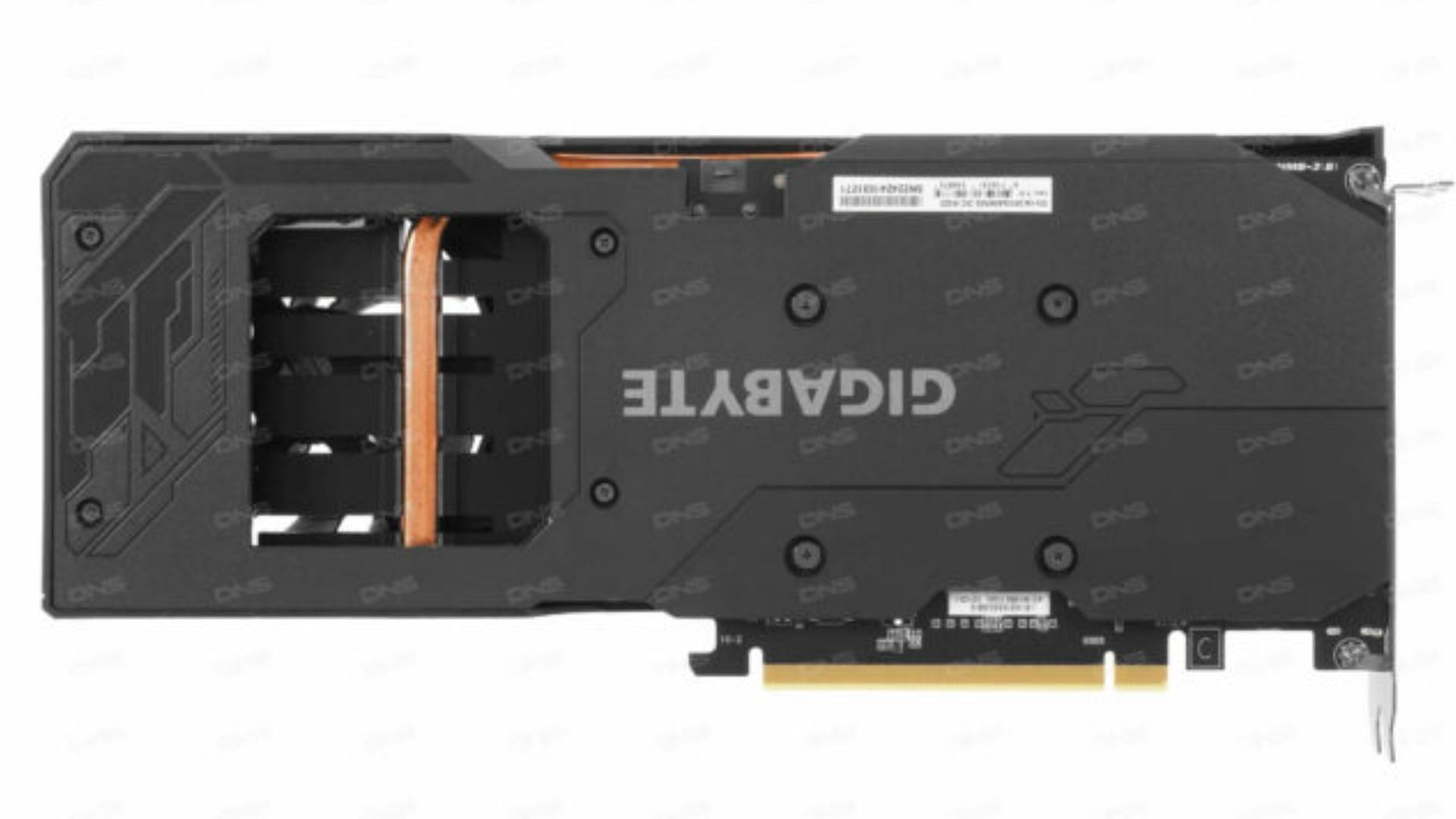 The rear of the A380 Gaming OC card (Image via Gigabyte)