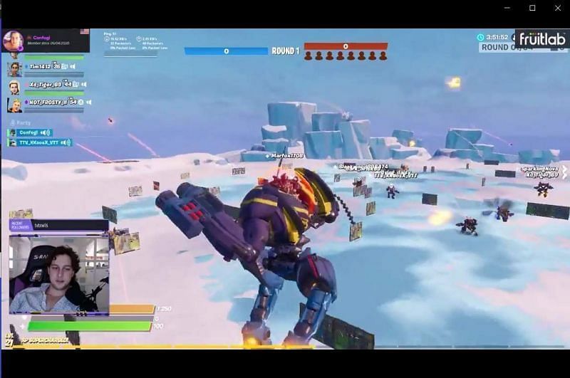 mech wars fortnite map