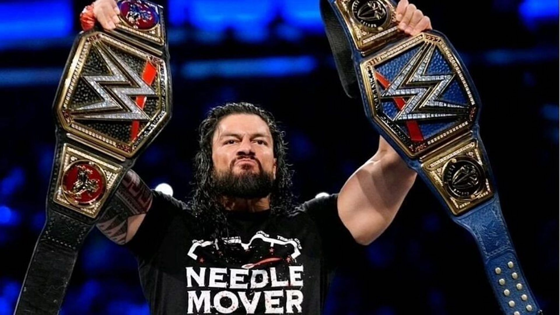 Roman Reigns holds both world titles in WWE!