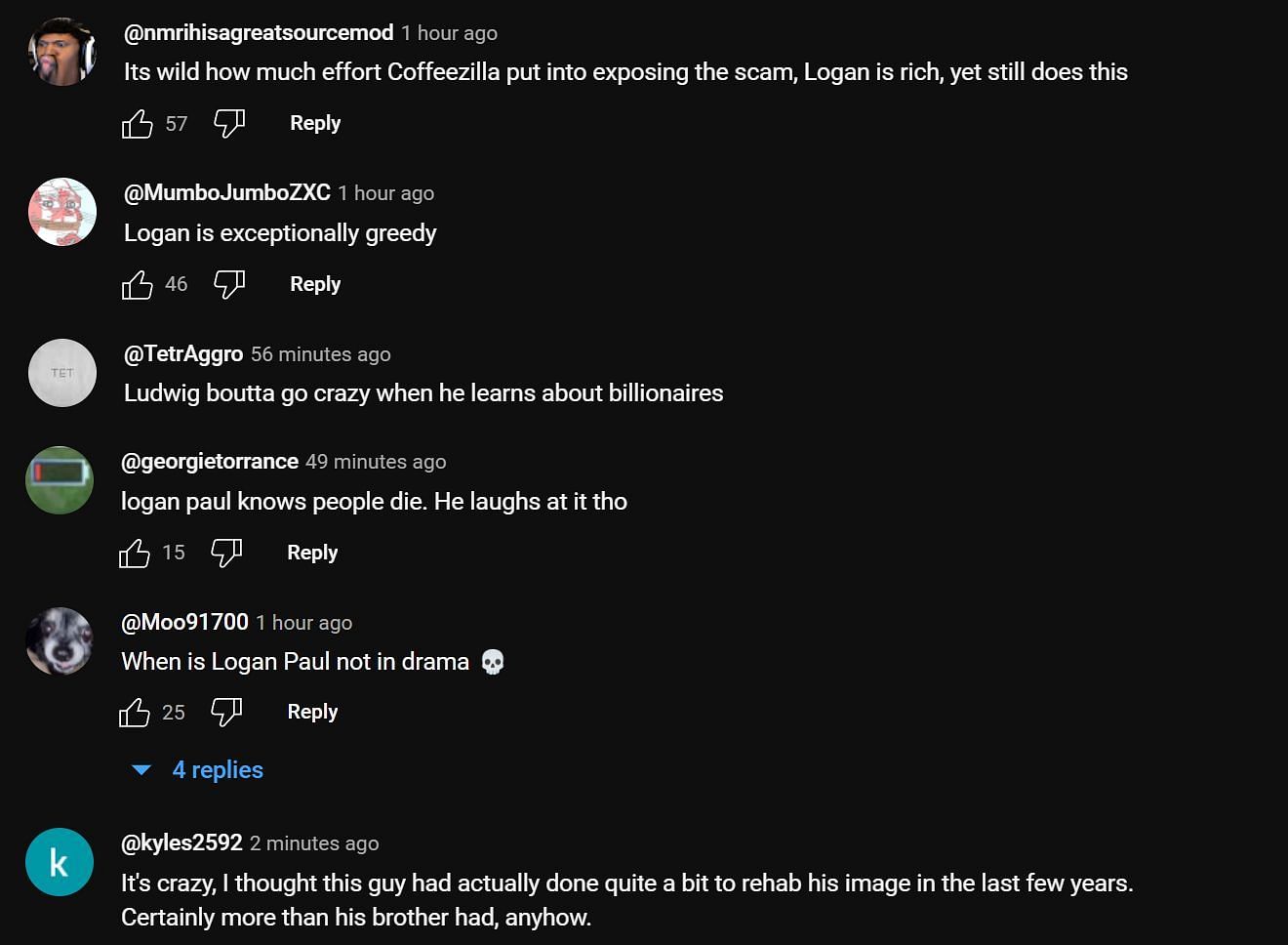 Fans give their take on the drama (Image via Ludwin Clips YouTube)