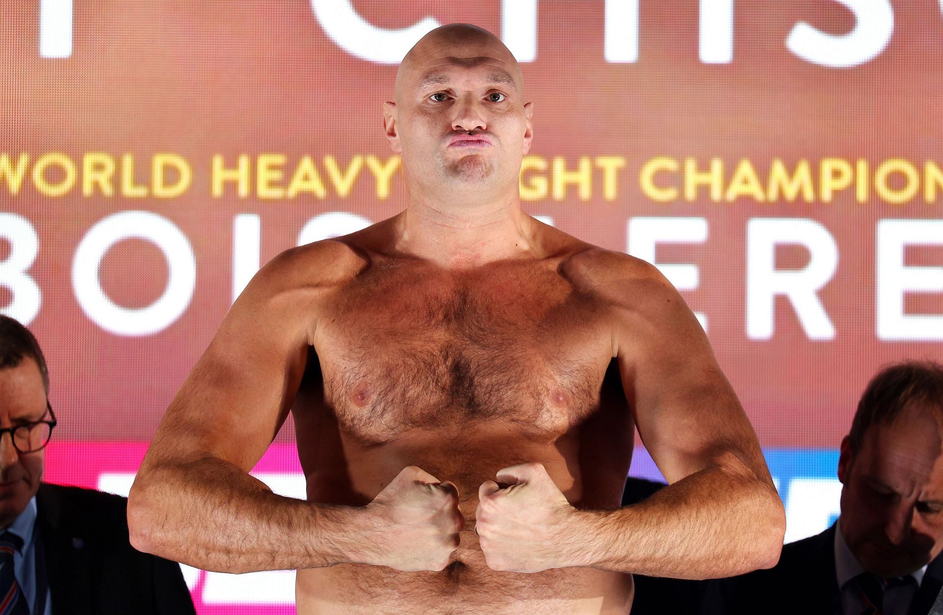 Tyson Fury v Derek Chisora: Weigh-In