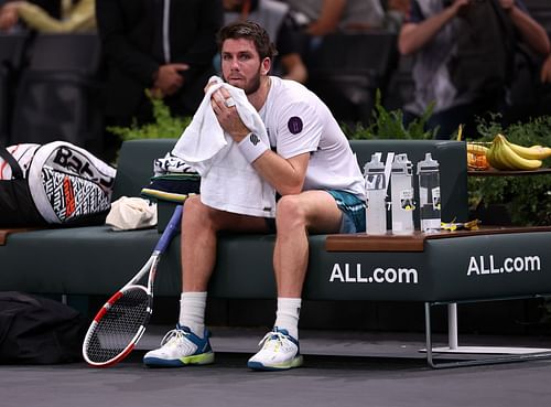 Cameron Norrie at the Rolex Paris Masters