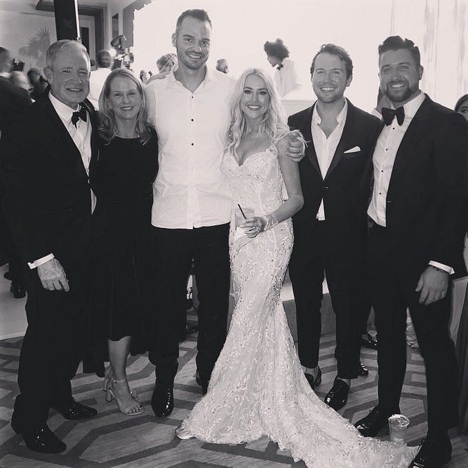 Houston Astros star Trey Mancini shares a special moment with his newlywed  bride