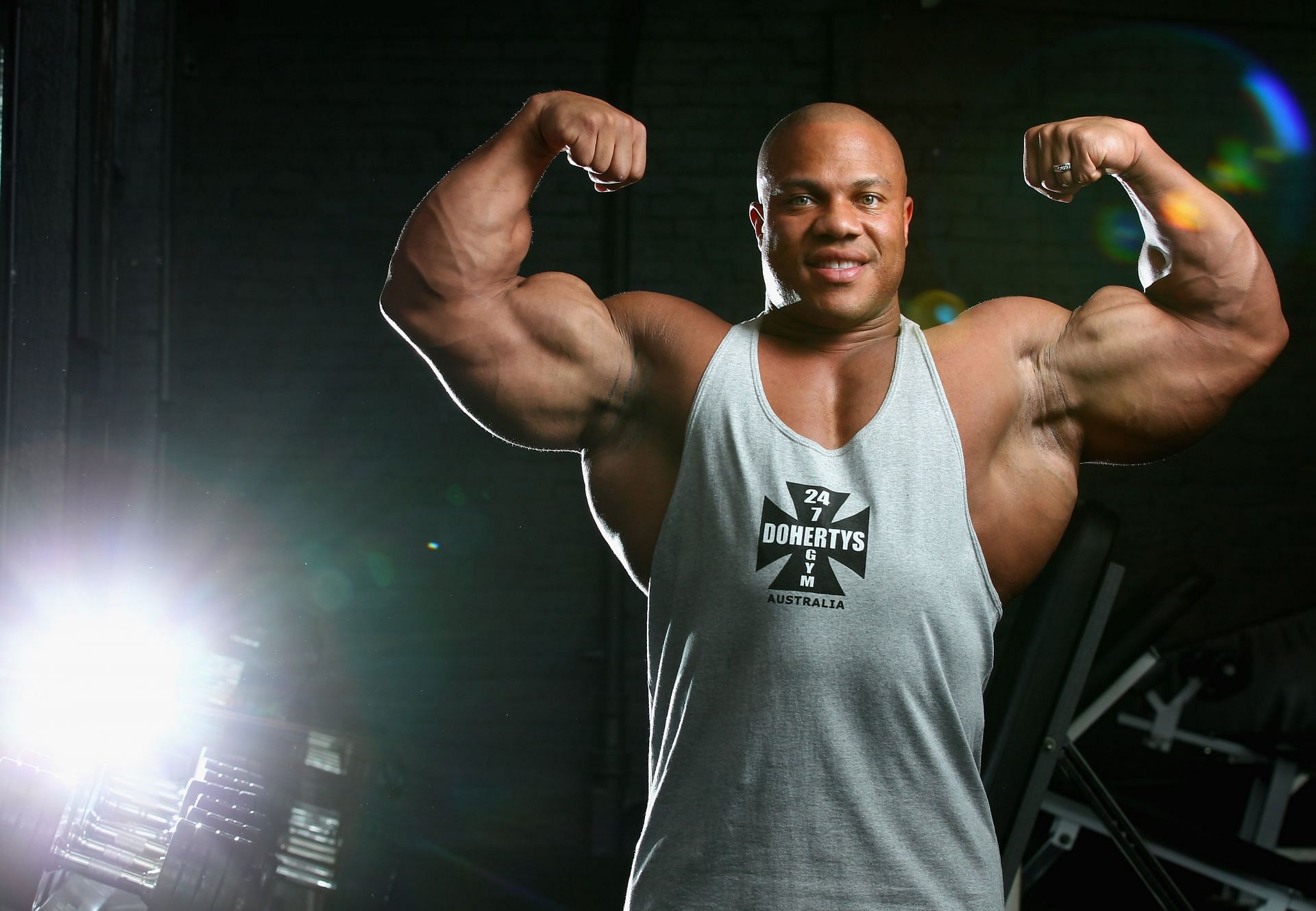Heath at the 2012 IFBB Australian Pro Grand Prix XIII - Media Call (Photo by Robert Cianflone/Getty Images)