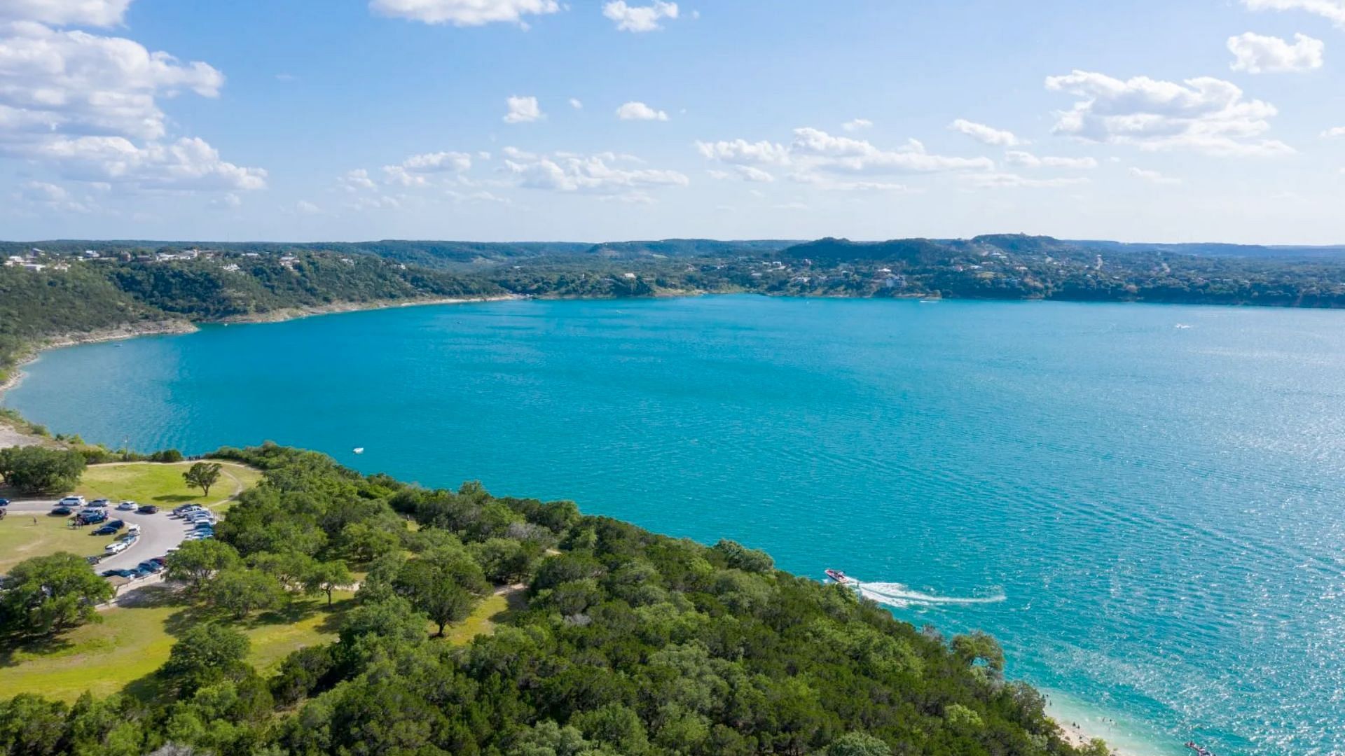 Canyon Lake in Texas - 50 miles from San Antonio (image via Getty)