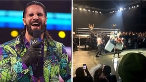 [WATCH] Seth Rollins throws a trash can at top superstar during WWE live event