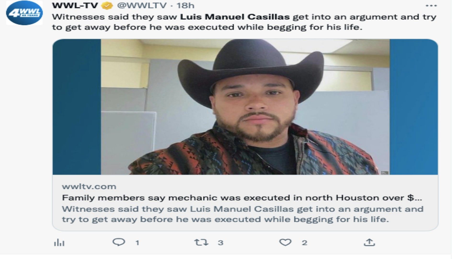 What happened to Luis Manuel Casillas? Houston mechanic killed during ...