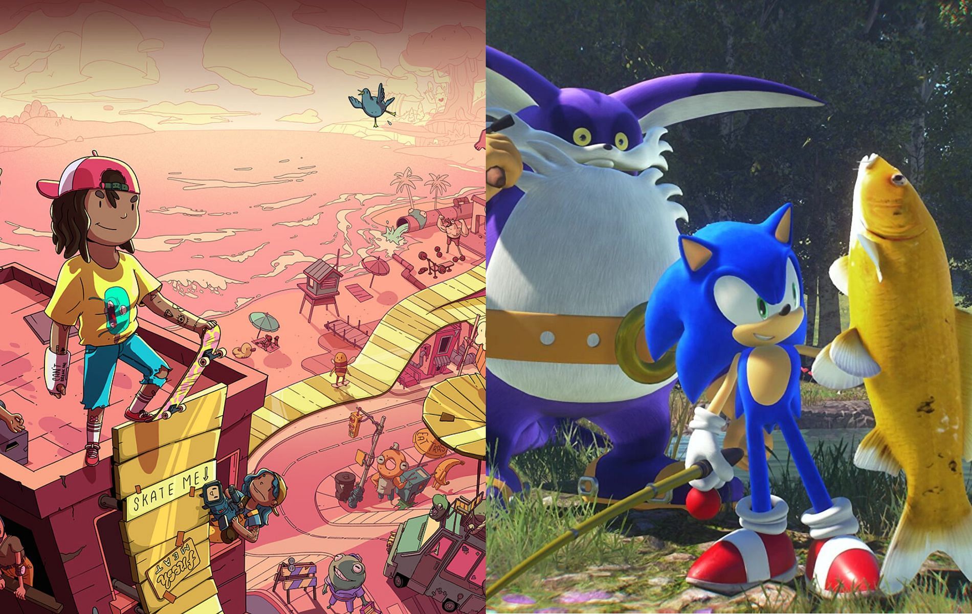Jump, run, attack, and repeat (Images via Roll7 and Sonic Team)