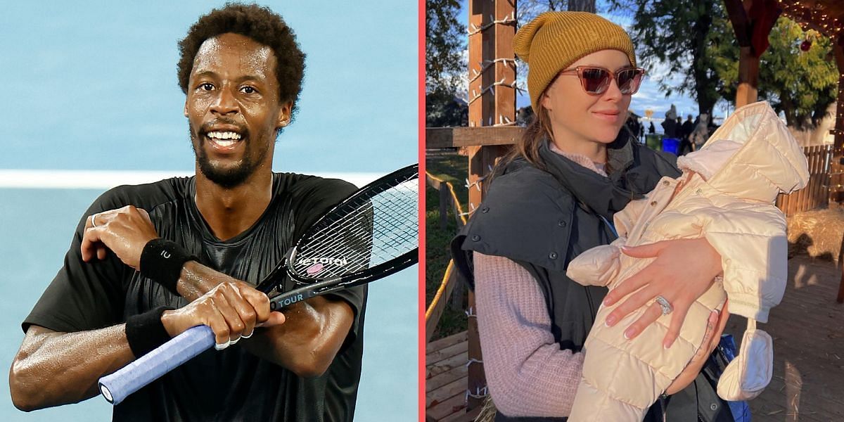 Gael Monfils (left) is currently out with an injury.