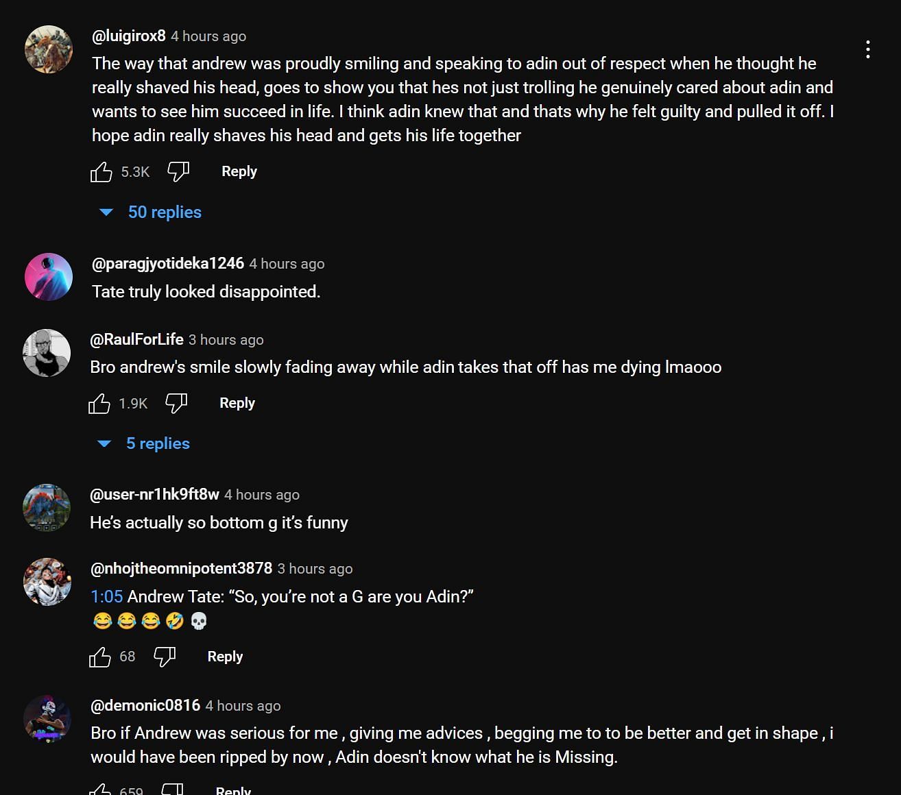 Fans react to the Discord call (Image via Legend YouTube)