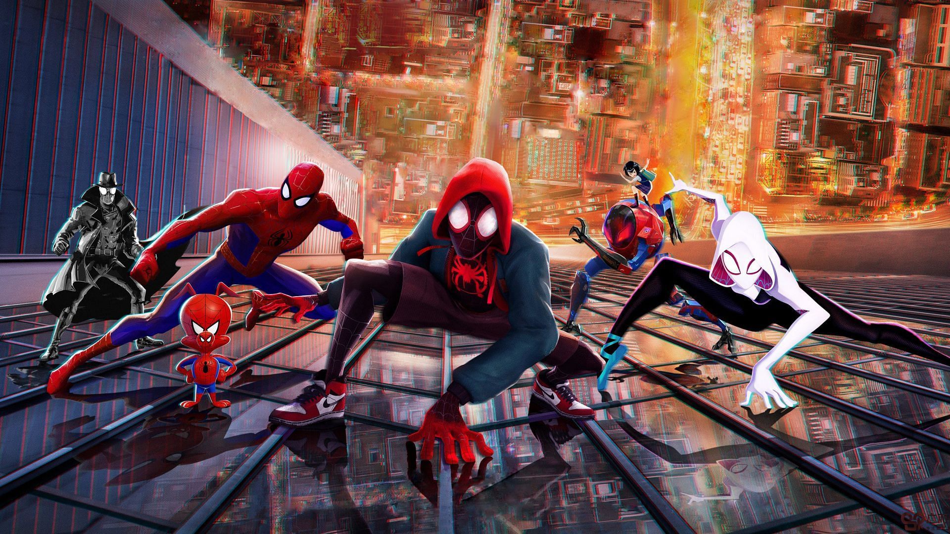 The characters of Spider-Man: Into the Spider-Verse (Image via Sony)